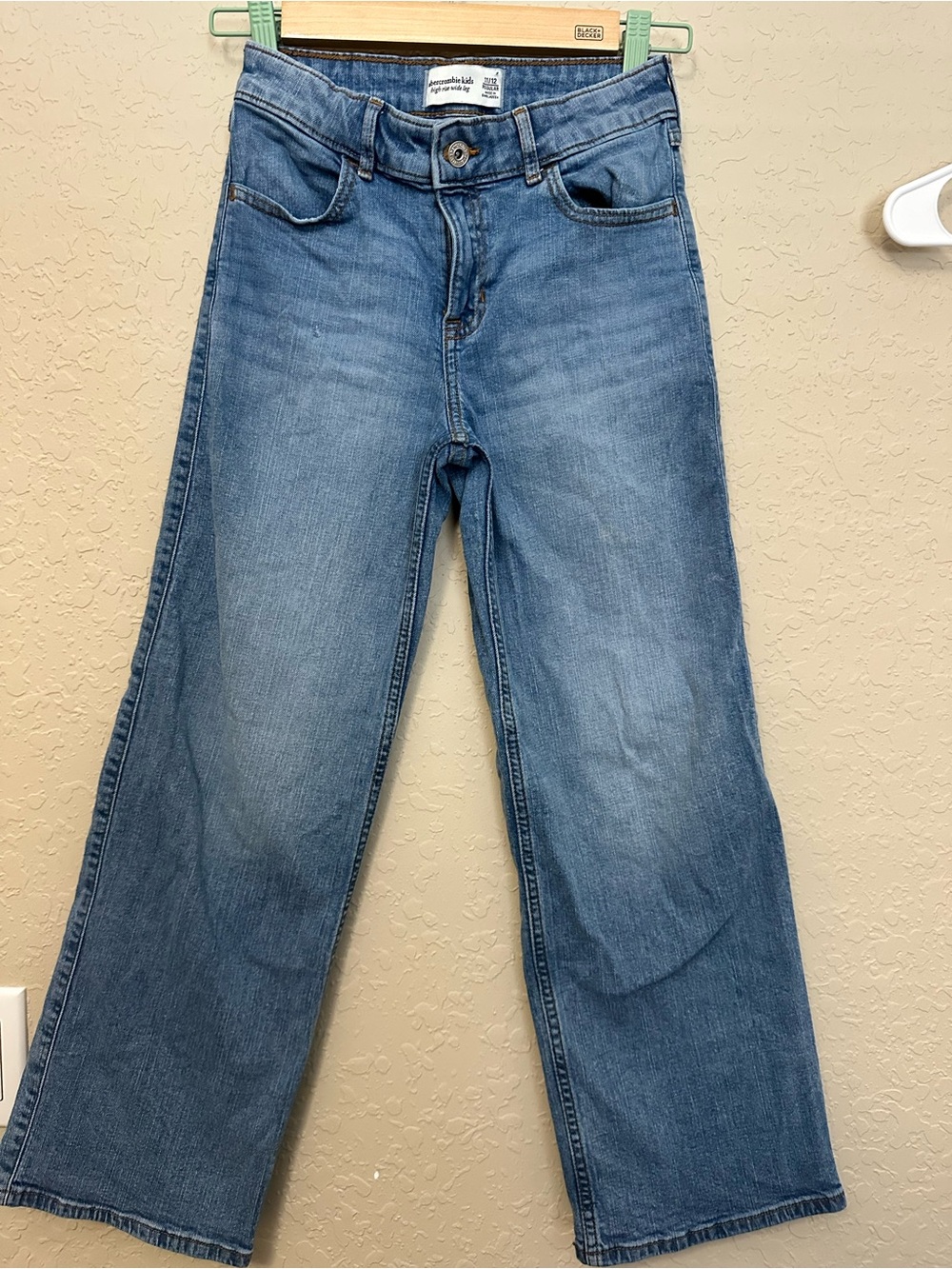 abercrombie kids Blue Wide-Leg Flare Jeans